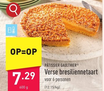 ALDI PÂTISSIER GAULTHIER Verse bresiliennetaart aanbieding