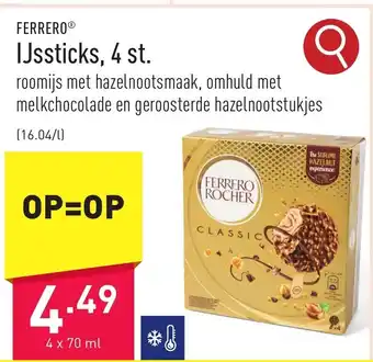 ALDI FERRERO IJssticks, 4 st. aanbieding