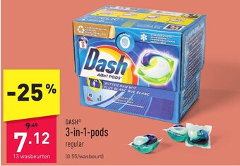 ALDI DASH 3-in-1-pods aanbieding