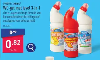 ALDI TWIDO CLEANING WC-gel met javel 3-in-1 aanbieding