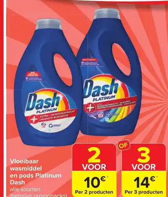 Vloeibaar wasmiddel en pods Platinum