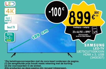 Cora SAMSUNG LED-TV aanbieding
