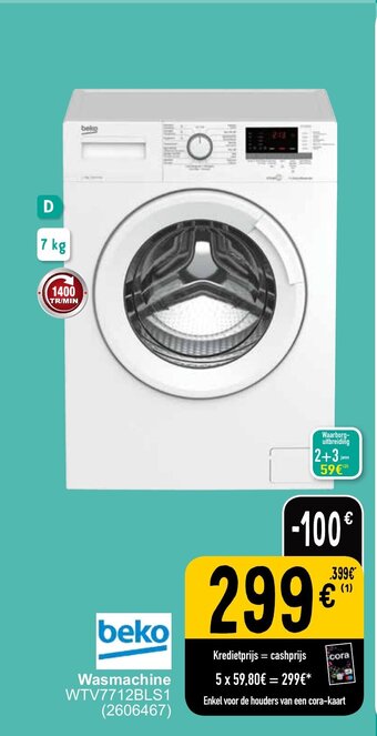 Cora Wasmachine aanbieding