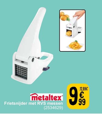 Cora Frietsnijder met RVS messen aanbieding
