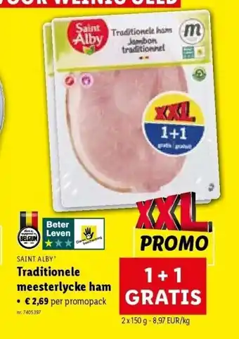 Lidl Traditionele meesterlycke ham aanbieding