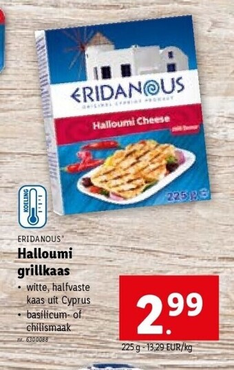 Lidl ERIDANOUS Halloumi grillkaas aanbieding