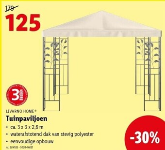Lidl LIVARNO HOME Tuinpaviljoen aanbieding