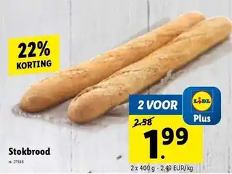 Lidl Stokbrood aanbieding