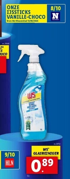 Lidl W5 Glasreiniger aanbieding