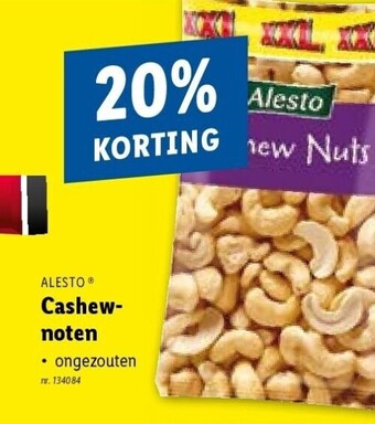 Lidl Alesto Cashewnoten 500g aanbieding