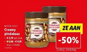 Lidl Creamy pindakaas aanbieding