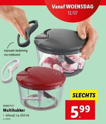 Lidl ERNESTO Multihakker aanbieding