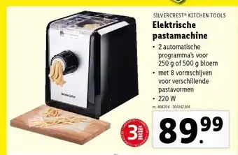 Lidl SILVERCREST KITCHEN TOOLS Elektrische pastamachine aanbieding