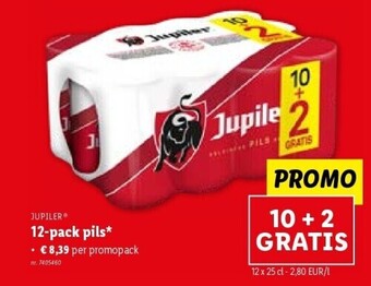 Lidl JUPILER 12-pack pils* aanbieding