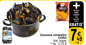 Cora Zeeuwse mosselen aanbieding
