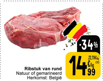 Cora Ribstuk van rund aanbieding