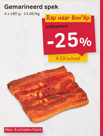 Bon Ap Gemarineerd spek aanbieding