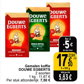Cora Gemalen koffie DOUWE EGBERTS aanbieding