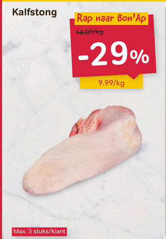 Bon Ap Kalfstong aanbieding