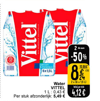 Cora Water VITTEL aanbieding