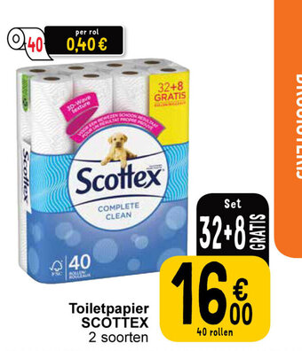 Cora Toiletpapier SCOTTEX aanbieding