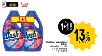 Cora Vloeibaar wasmiddel DASH aanbieding