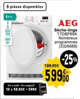 Cora Sèche-linge aanbieding