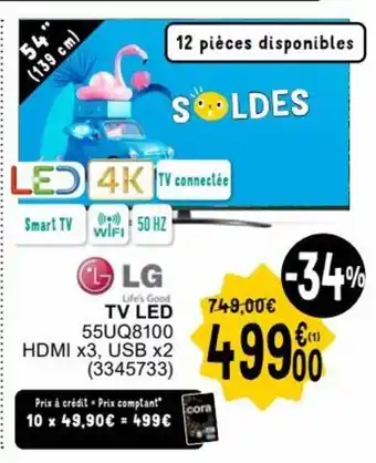 Cora LG TV LED aanbieding