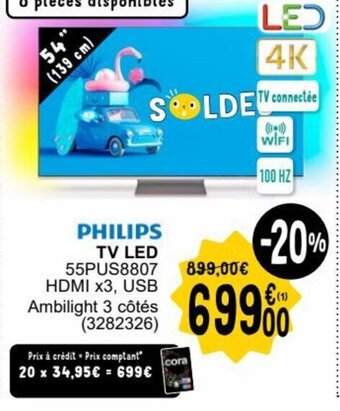 Cora PHILIPS TV LED aanbieding
