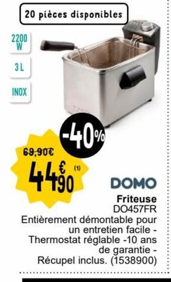 Cora DOMO Friteuse aanbieding