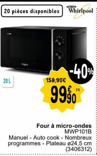 Cora Four à micro-ondes aanbieding
