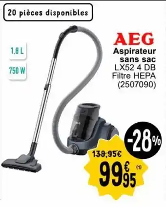 Cora AEG Aspirateur sans sac aanbieding