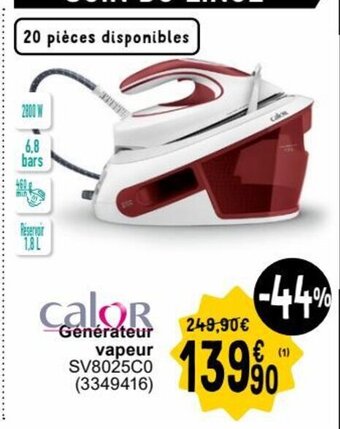 Cora Générateur vapeur aanbieding