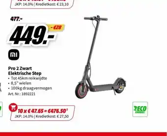 MediaMarkt Pro 2 Zwart Elektrische Step aanbieding