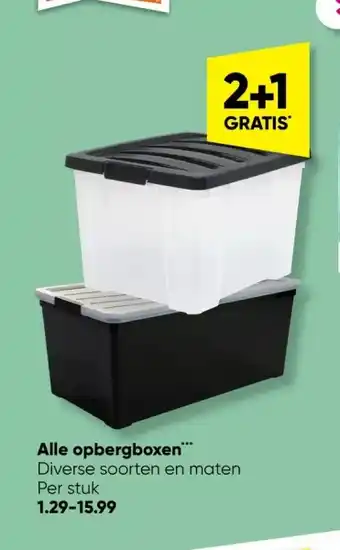 Big Bazar Alle opbergboxen®** aanbieding