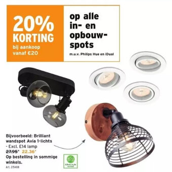 GAMMA Brilliant wandspot Avia 1-lichts aanbieding