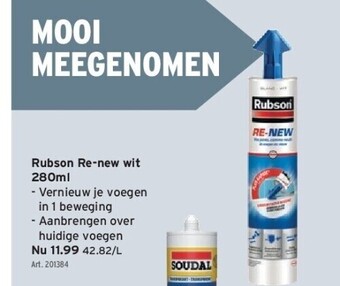 GAMMA Rubson re-new wit 280ml aanbieding