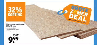 GAMMA Osb3 constructieplaat dikte 15 mm aanbieding