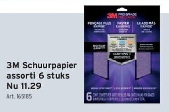GAMMA 3m schuurpapier assorti 6 stuks aanbieding