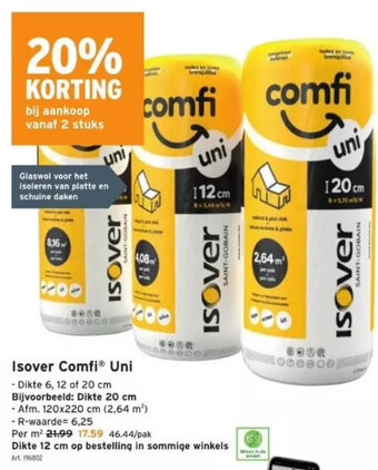 GAMMA Isover Comfi® Uni aanbieding