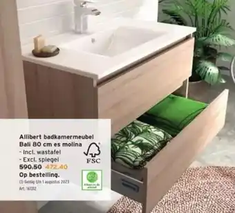 GAMMA Allibert badkamermeubel Bali 80 cm es molina aanbieding