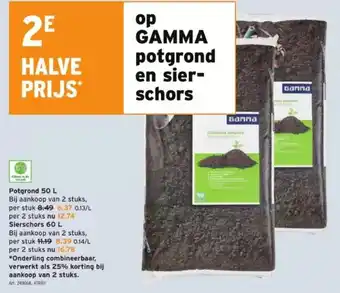 GAMMA Potgrond 50 L aanbieding