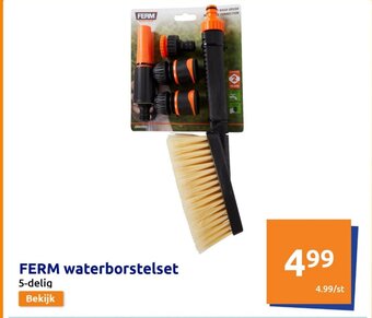 Action FERM waterborstelset 5-delig aanbieding