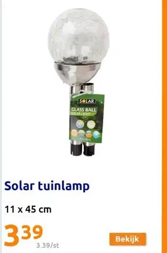 Action Solar tuinlamp 11 x 45cm aanbieding