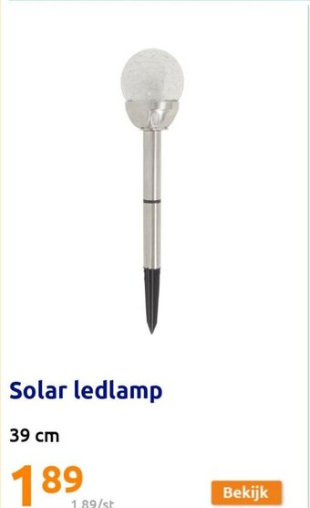 Action Solar ledlamp 39 cm aanbieding