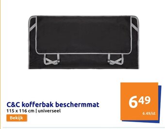 Action C&C kofferbak beschermmat 115 x 116 cm | universeel aanbieding