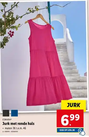Lidl ESMARA Jurk met ronde hals aanbieding