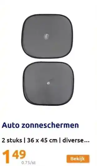 Action Auto zonneschermen aanbieding