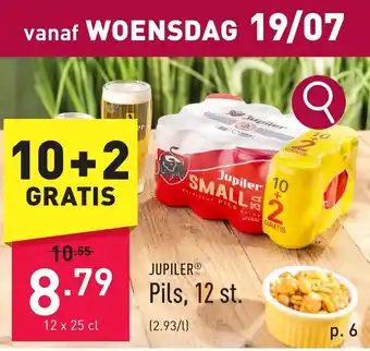 ALDI JUPILER Pils, 12 st. 12 x 25 cl aanbieding