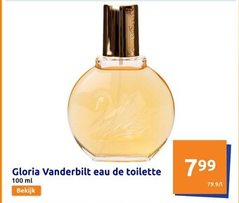 Action Gloria Vanderbilt eau de toilette 100 mL aanbieding